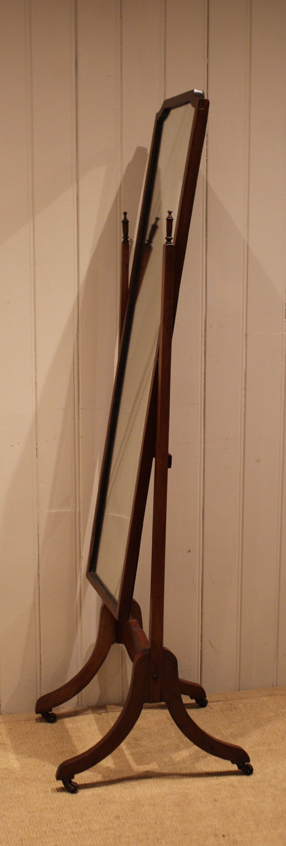 Mahogany Cheval Mirror View IV