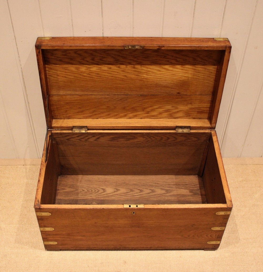 Oak Brass Bound Trunk View II