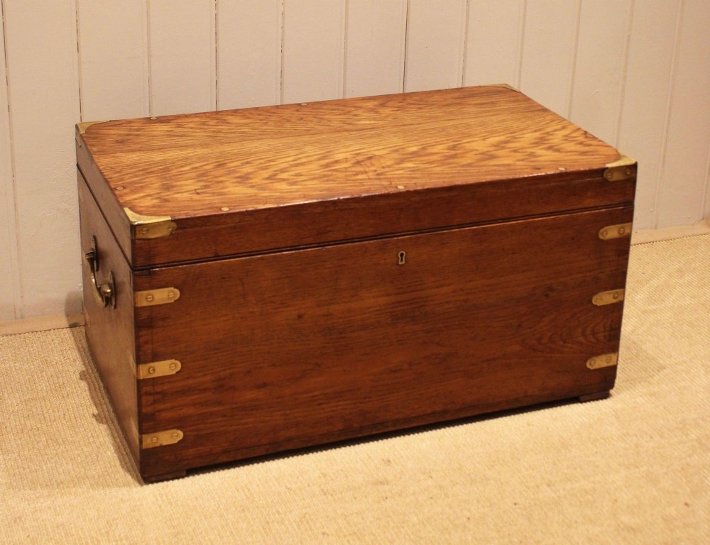Oak Brass Bound Trunk View III