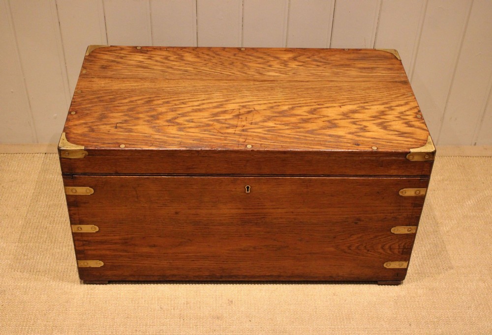 Oak Brass Bound Trunk View IX