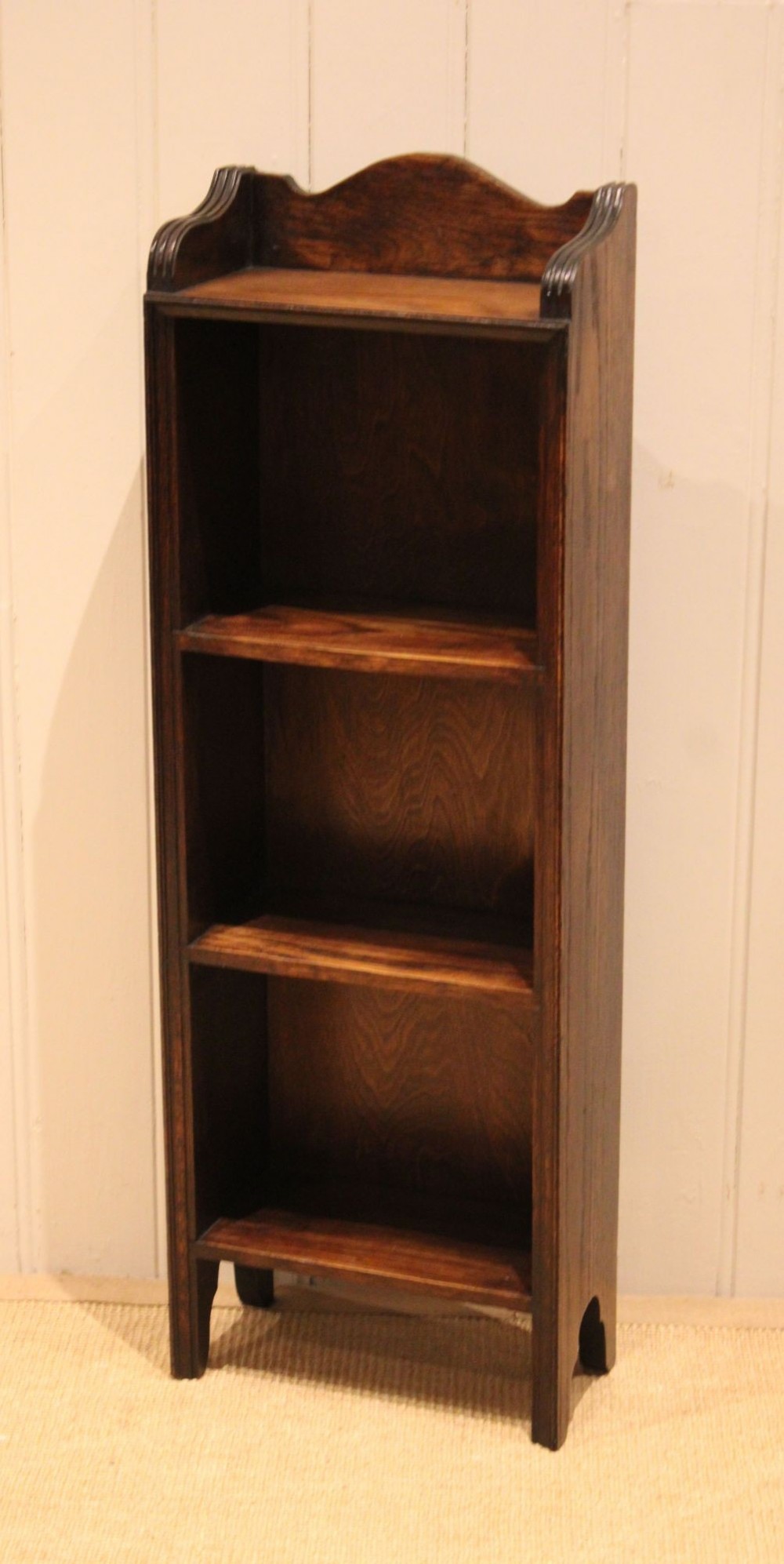 Small Proportioned Oak Open Bookcase View II