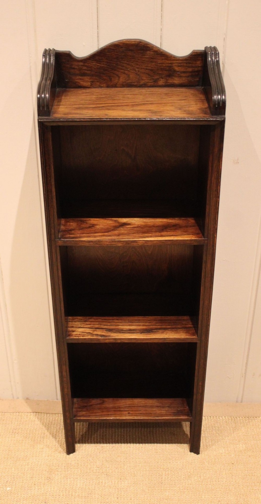Small Proportioned Oak Open Bookcase View VI