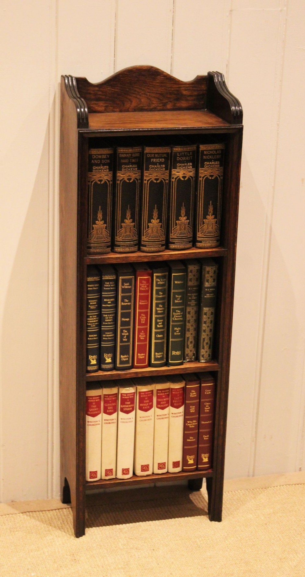 Small Proportioned Oak Open Bookcase View VII