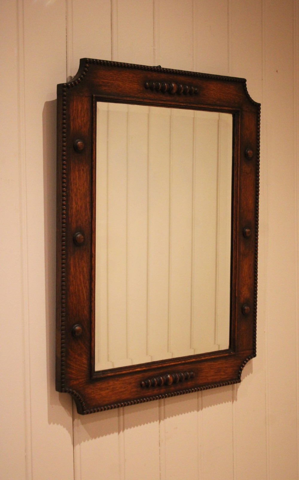 Oak Rectangular Wall Mirror View II