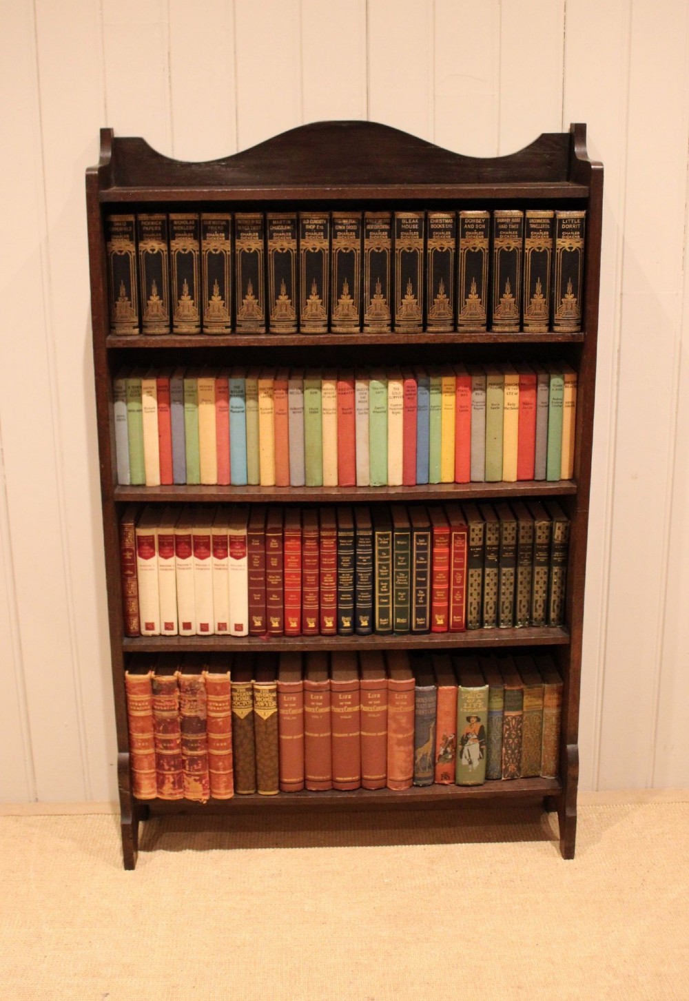 Oak Open Bookcase View III