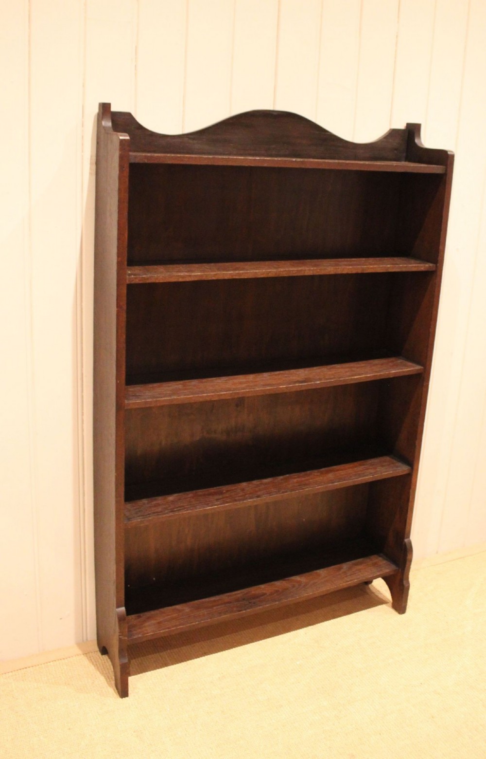 Oak Open Bookcase View IV