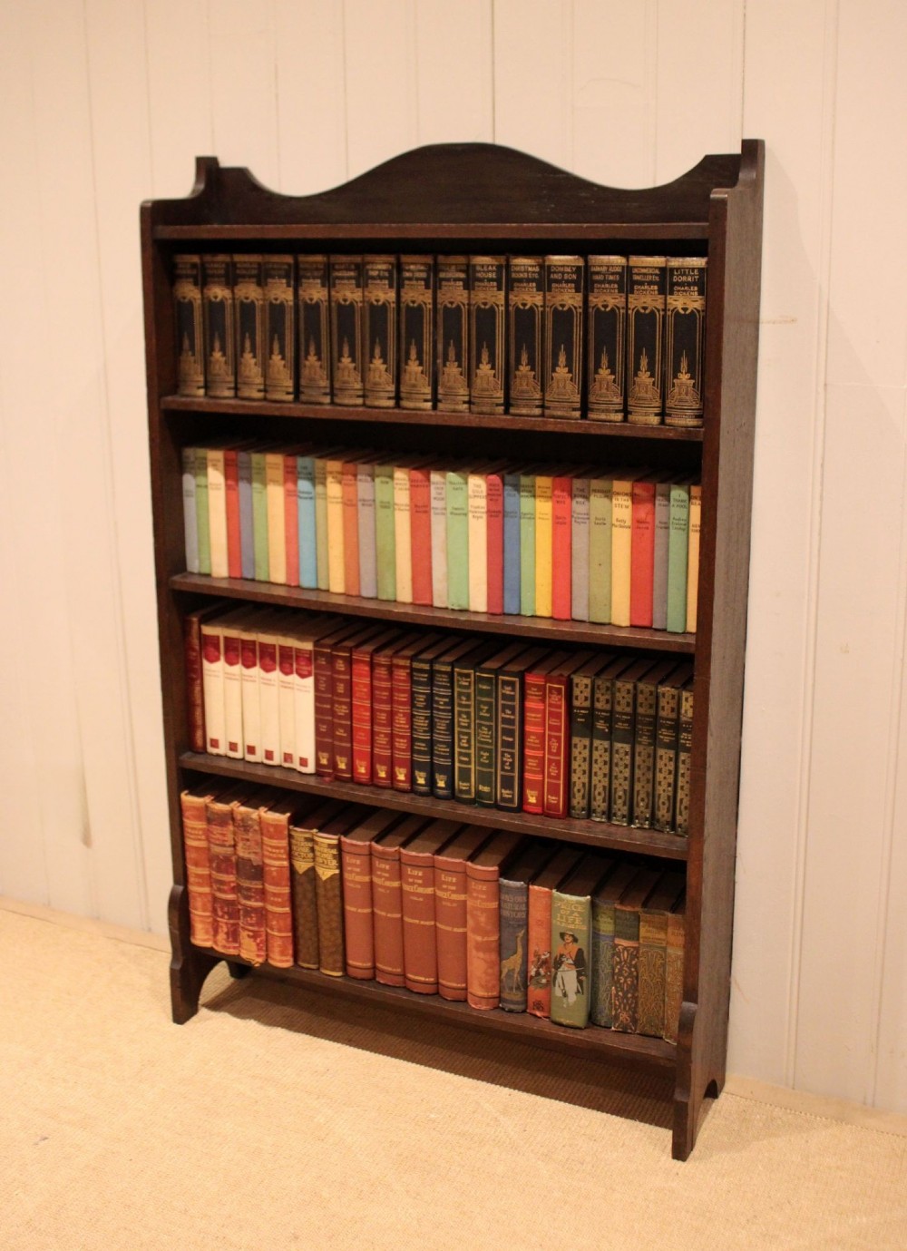 Oak Open Bookcase View V