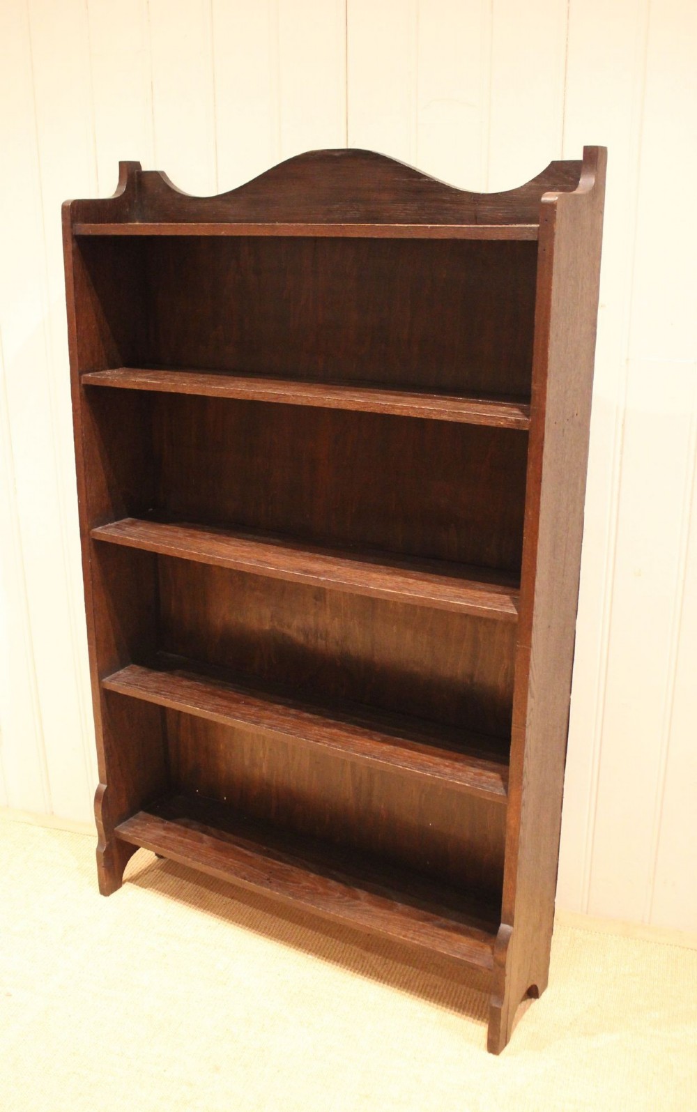 Oak Open Bookcase View VI