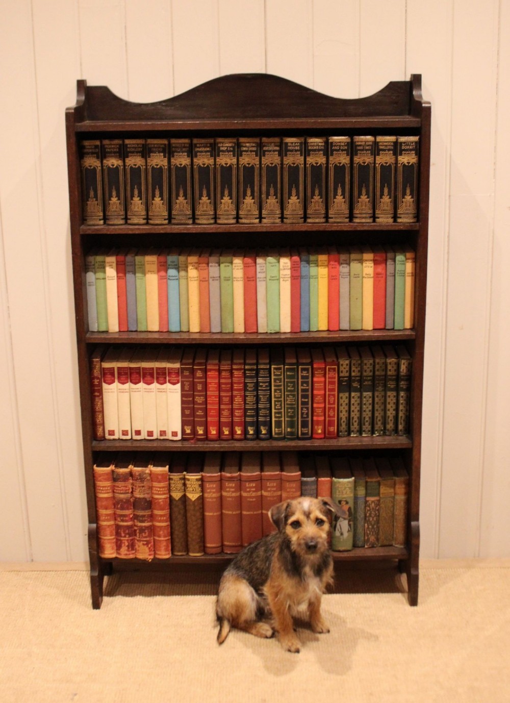 Oak Open Bookcase View VII