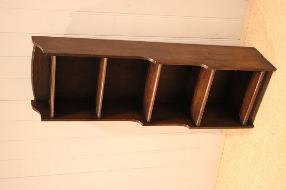 Walnut Open Graduated Bookcase View VI