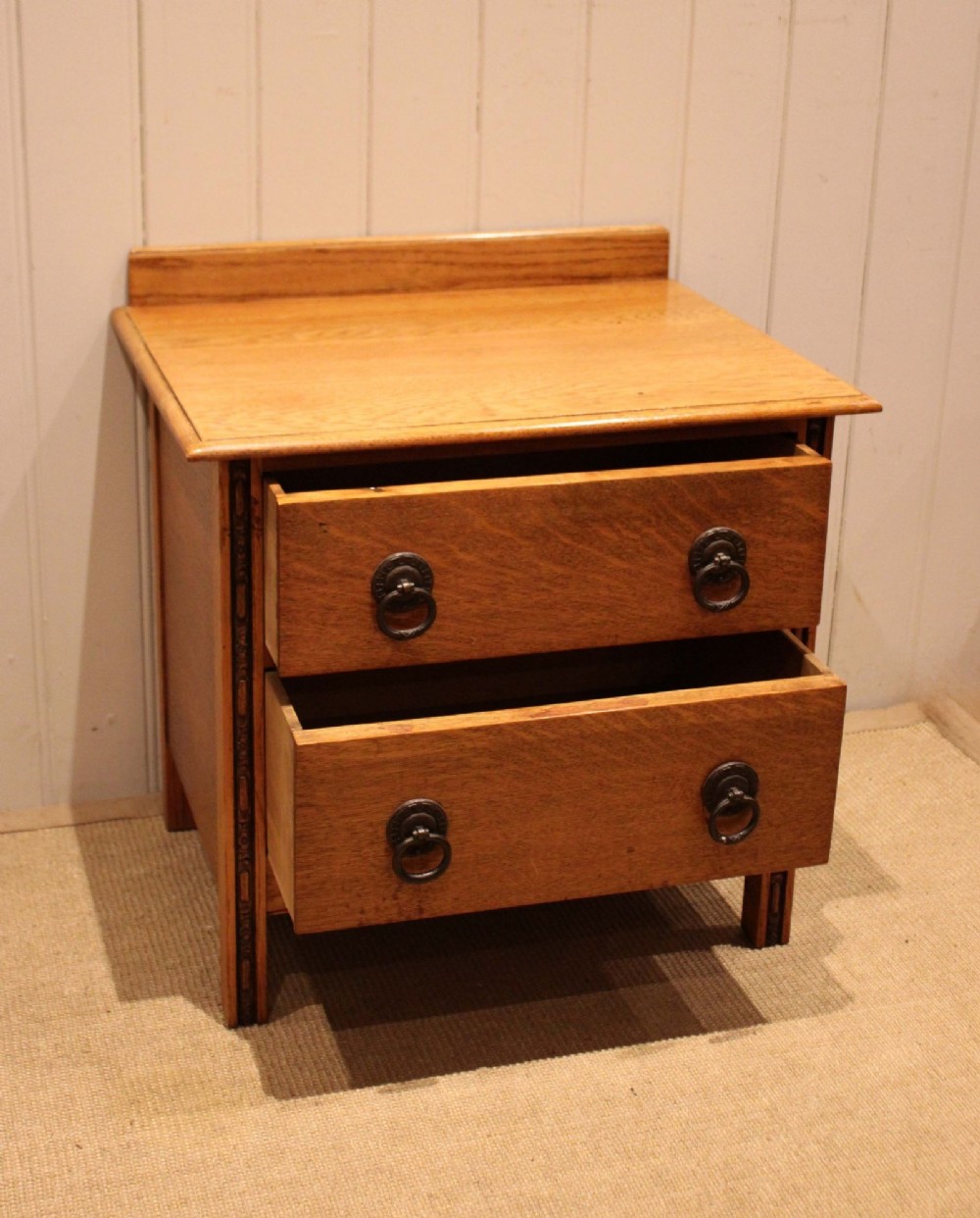 Small Golden Oak Chest Of Drawers View IV
