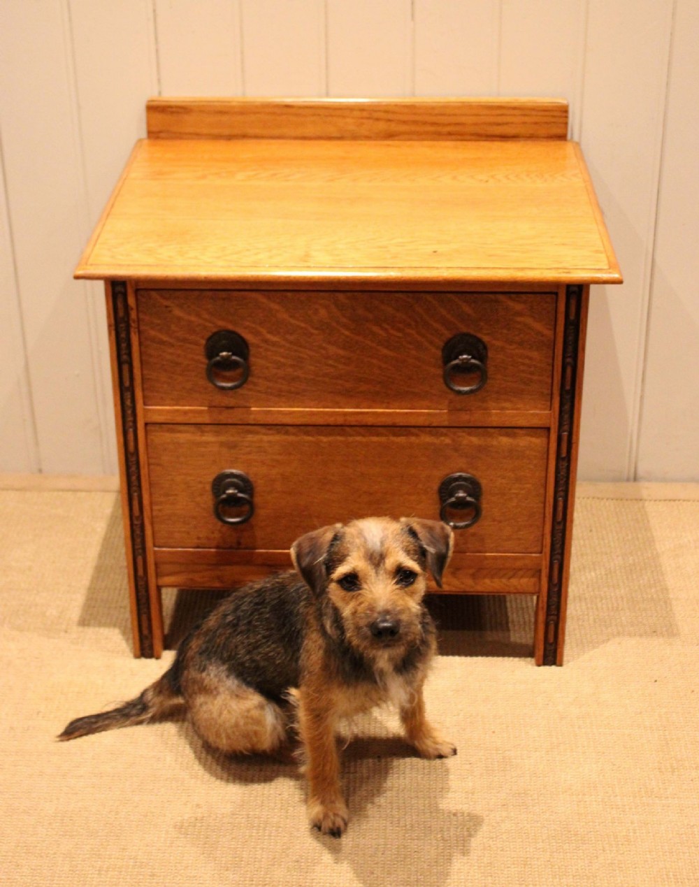 Small Golden Oak Chest Of Drawers View VII