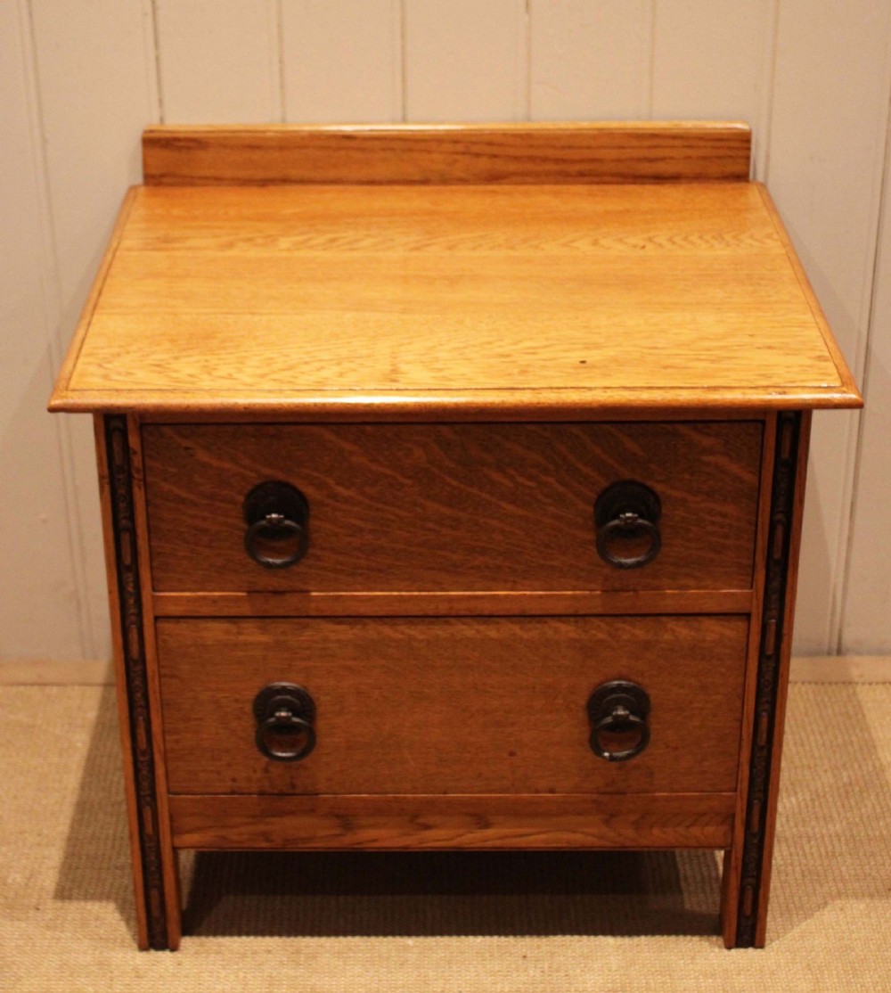 Small Golden Oak Chest Of Drawers View IX