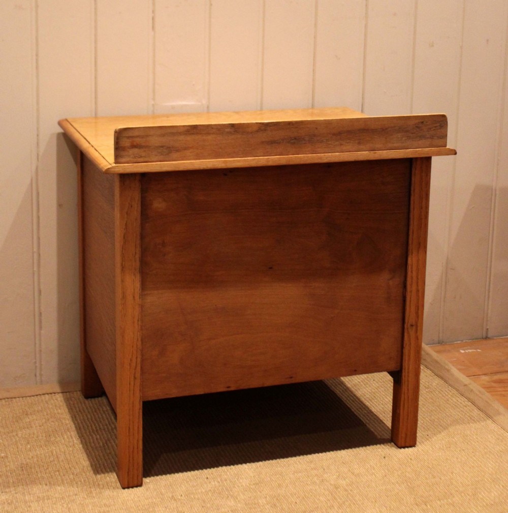 Small Golden Oak Chest Of Drawers View X
