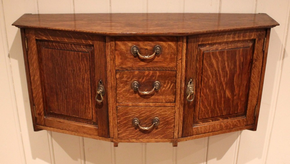 Arts & Crafts Oak Wall Cabinet View VII