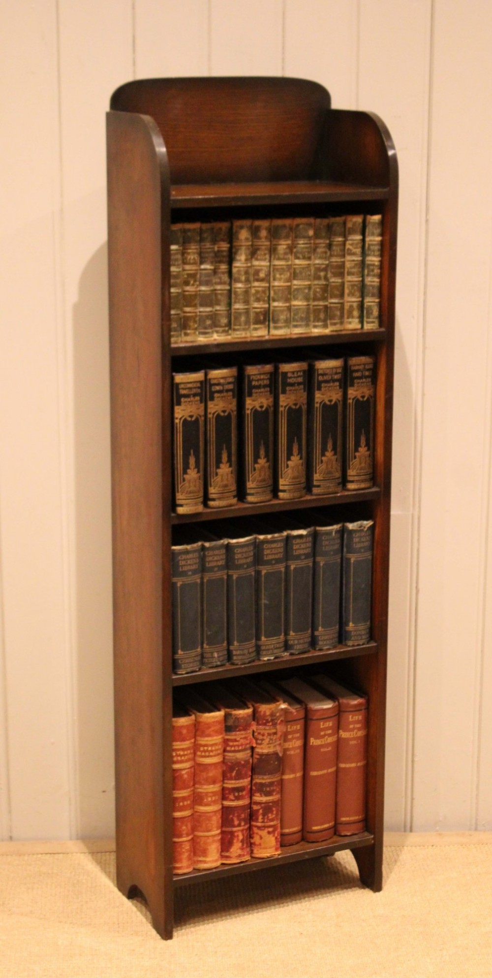 Small Oak Open Bookcase View XI