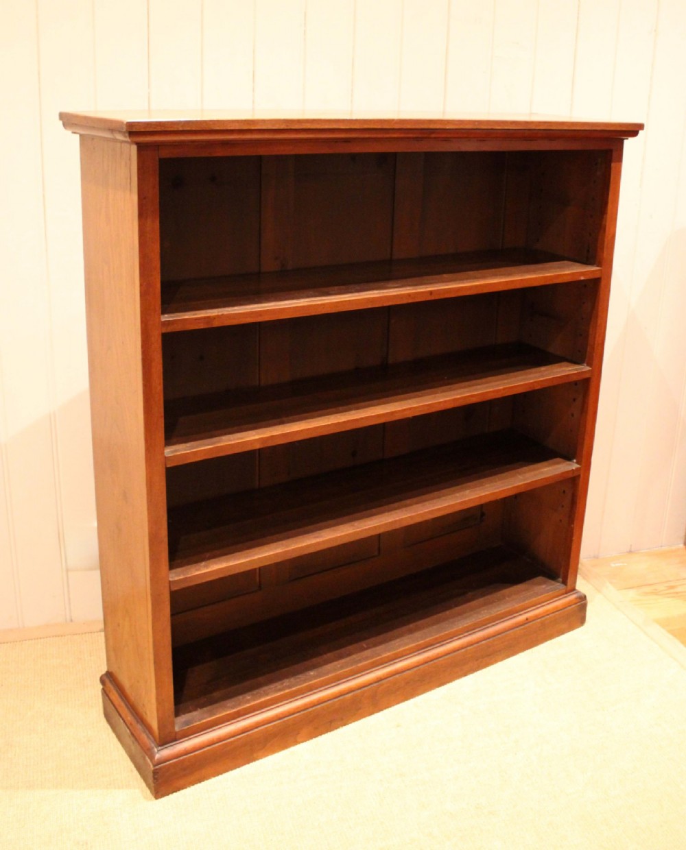 Walnut Open Bookcase View VIII