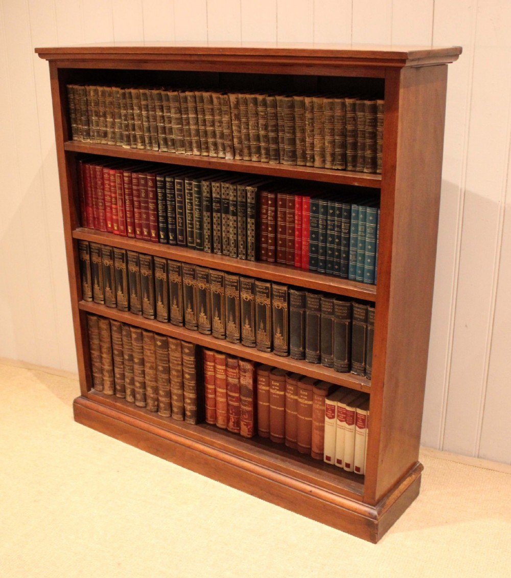 Walnut Open Bookcase View XI