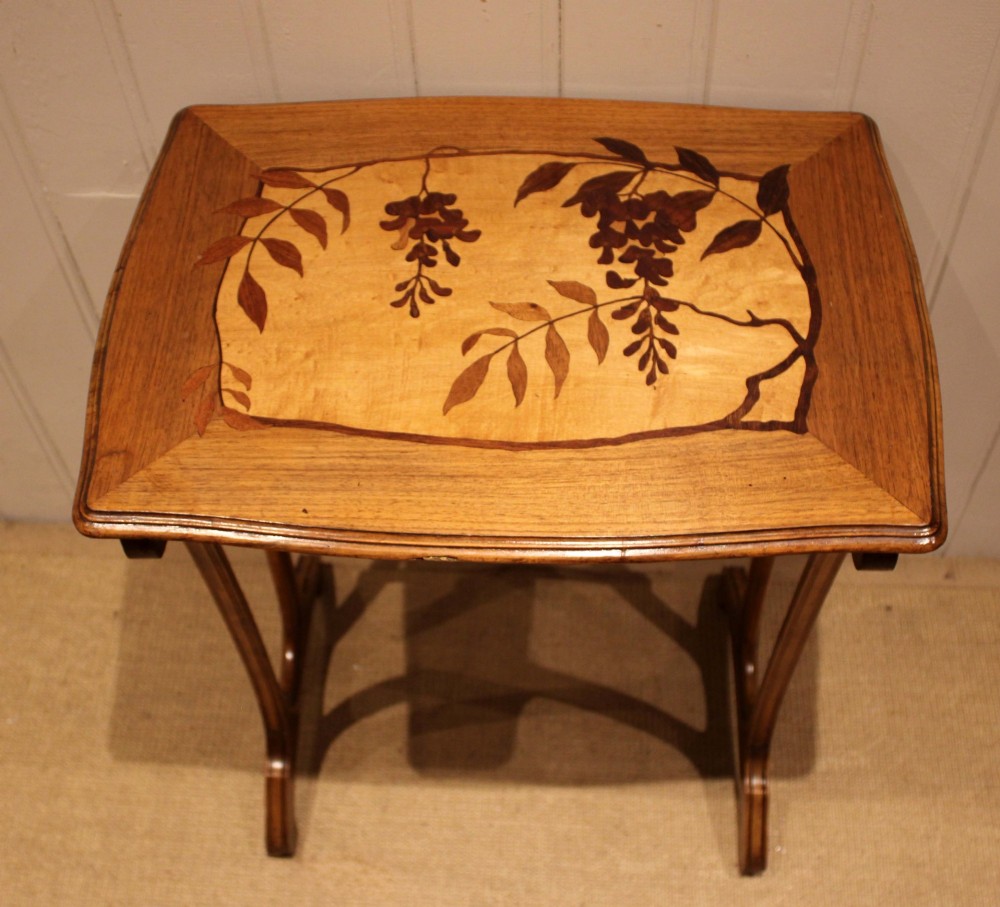 French Beech Galle Style Quartetto Of Tables View IV