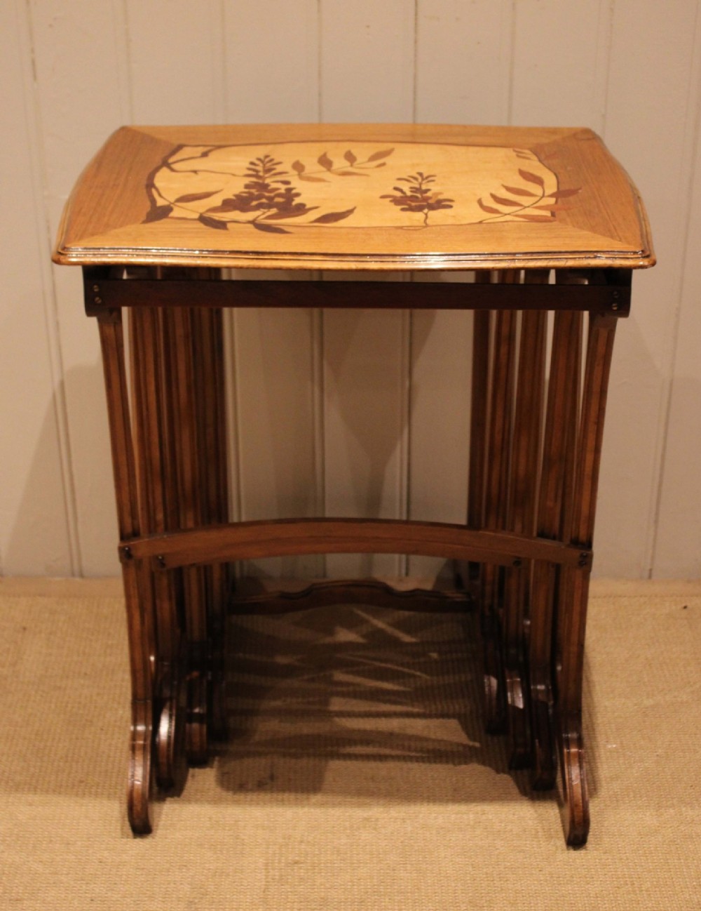 French Beech Galle Style Quartetto Of Tables View XIII