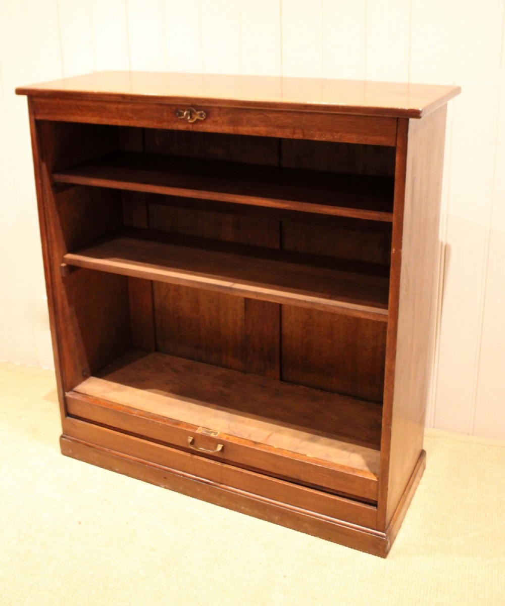 French Oak & Walnut Tambour Front Cabinet View VIII