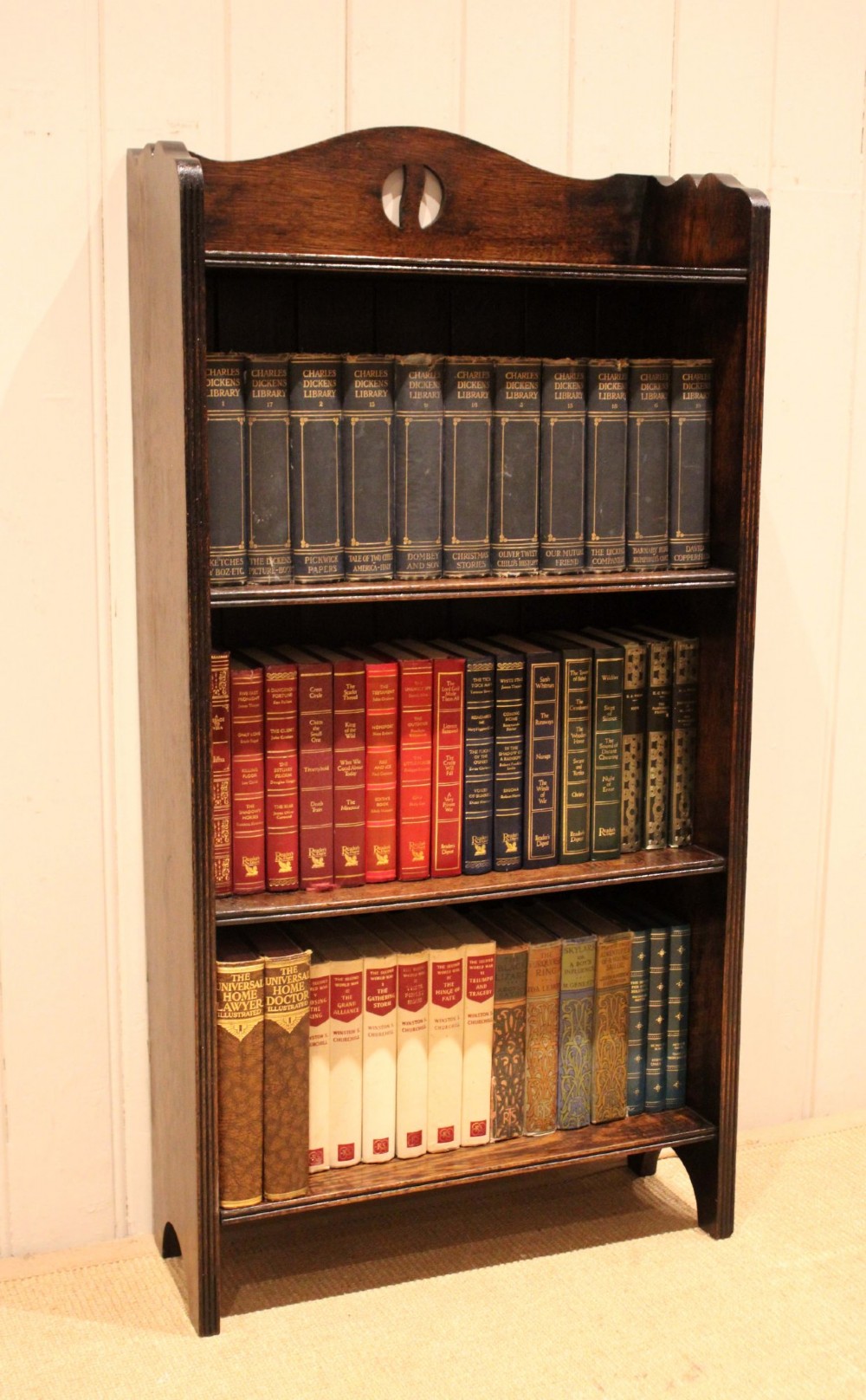 Oak Open Bookcase