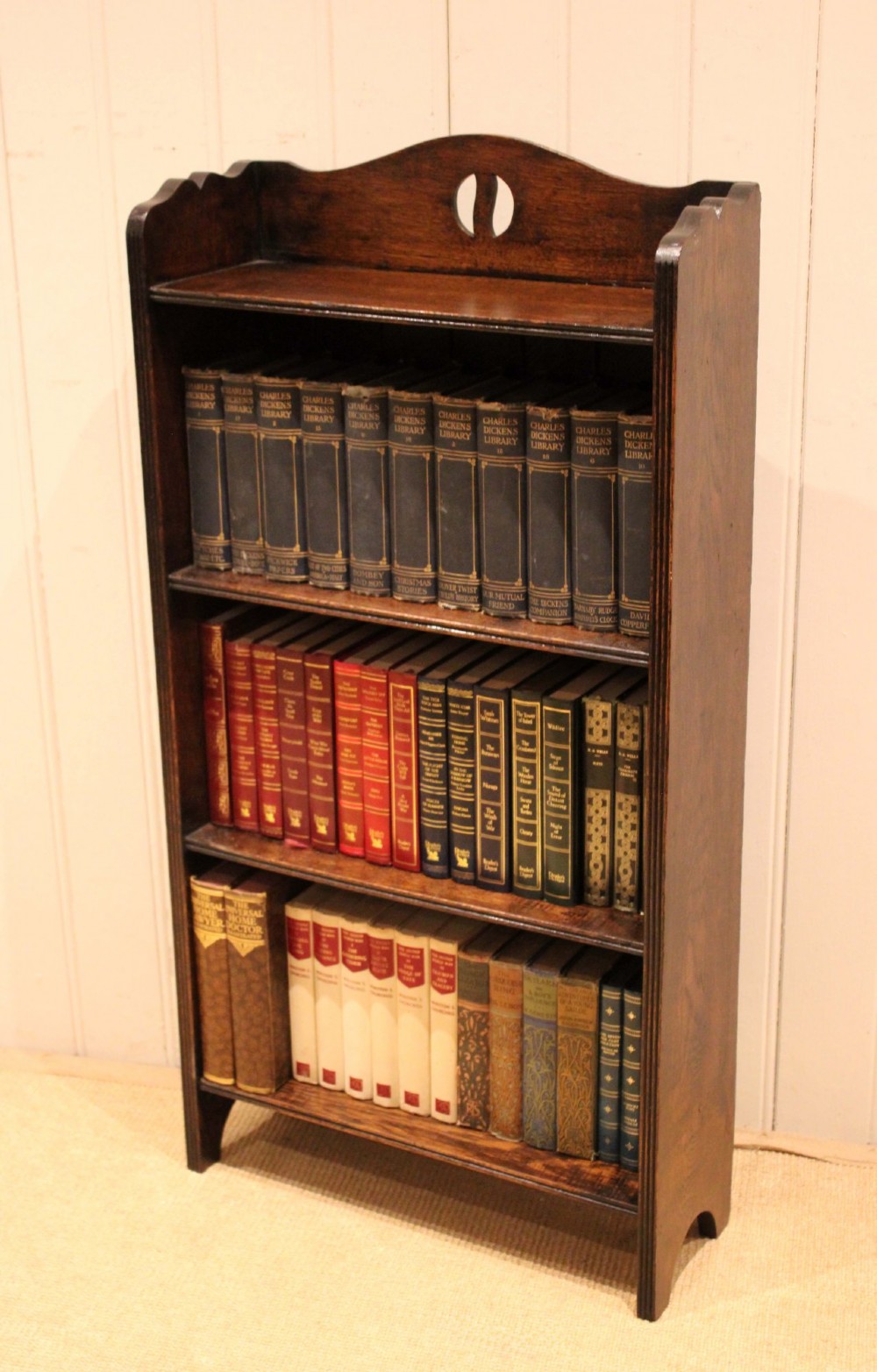 Oak Open Bookcase View VI