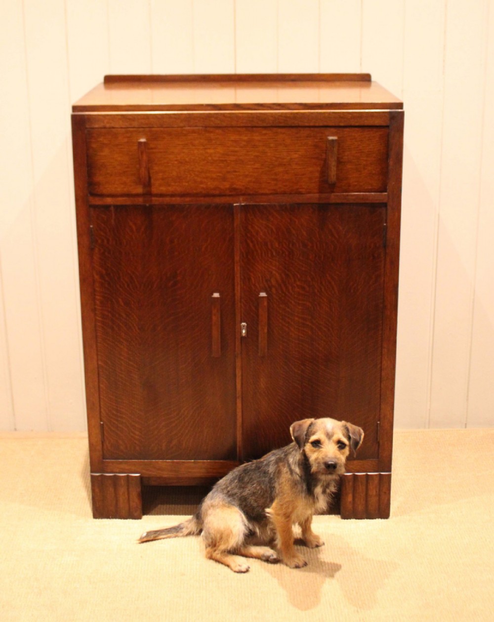 Art Deco Oak Cabinet View IX