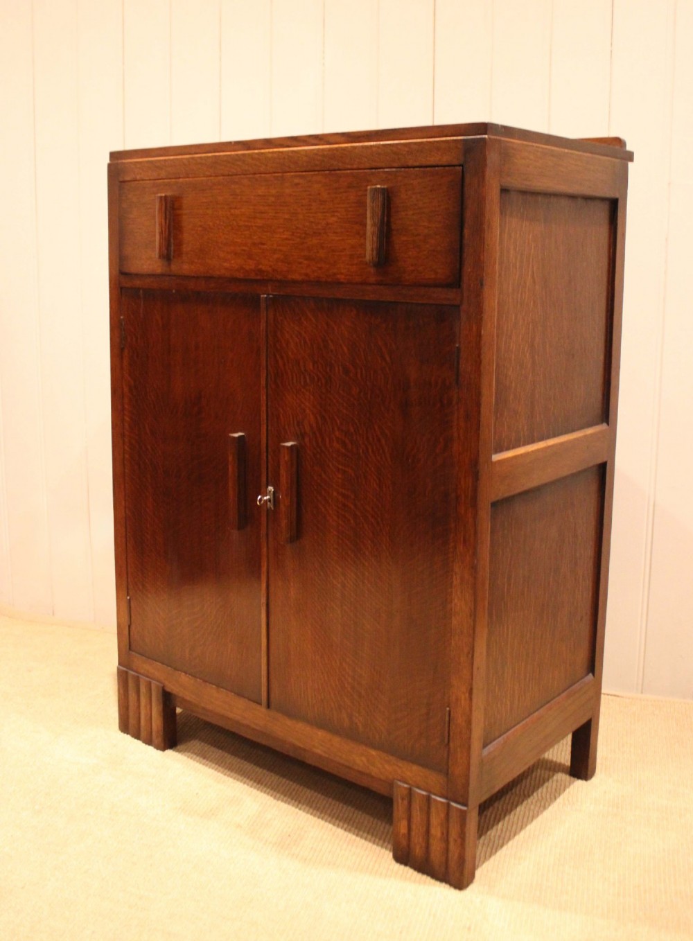 Art Deco Oak Cabinet View XI