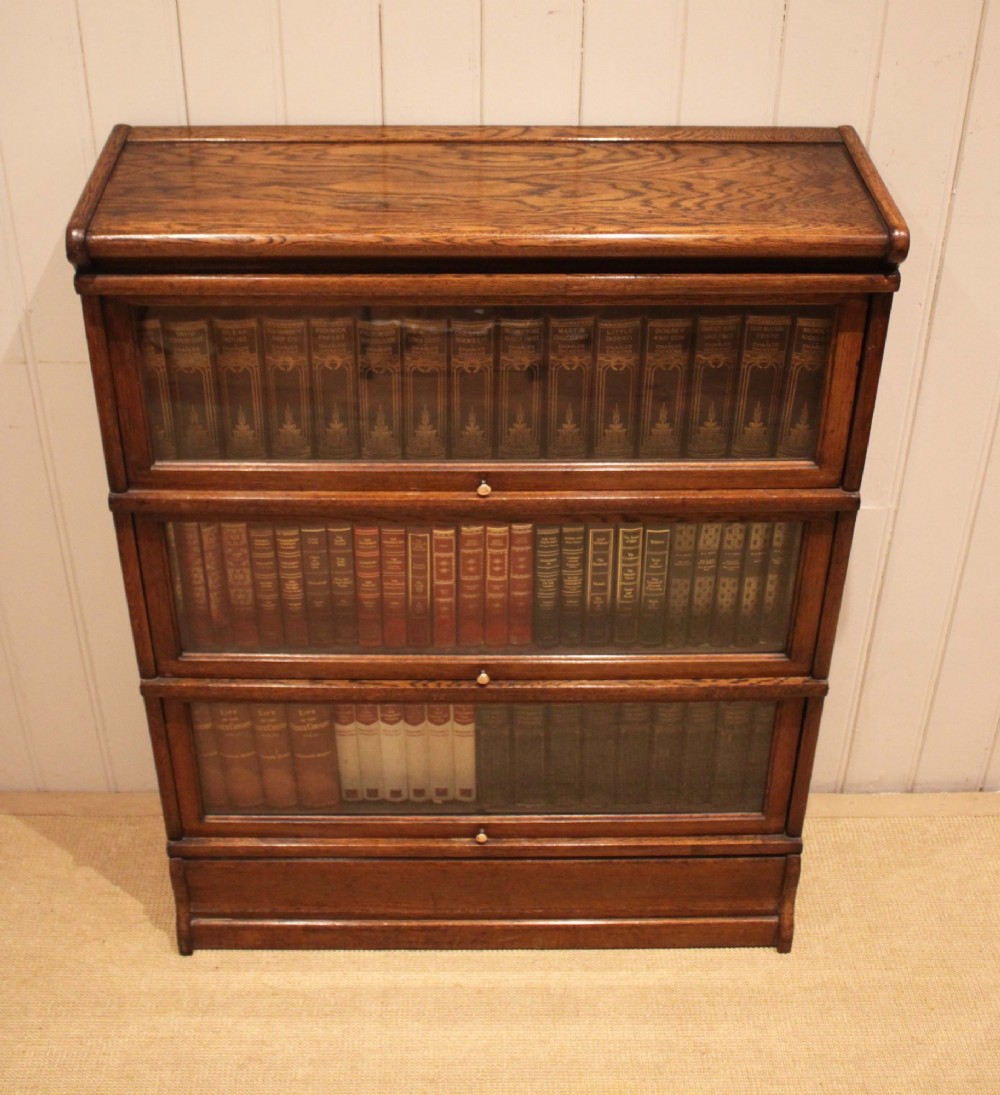 Solid Oak Globe Wernicke Glazed Bookcase View III