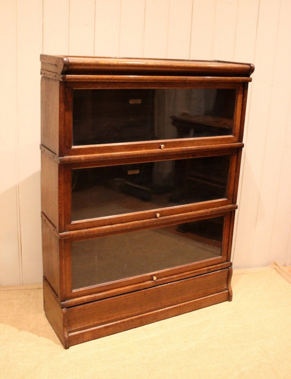 Solid Oak Globe Wernicke Glazed Bookcase View VI