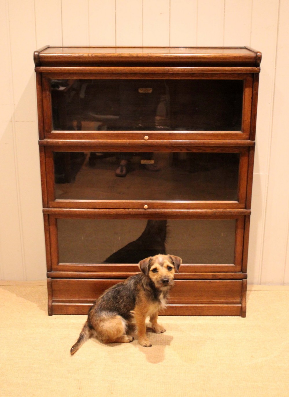 Solid Oak Globe Wernicke Glazed Bookcase View VII