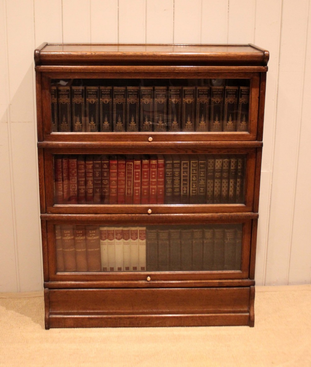 Solid Oak Globe Wernicke Glazed Bookcase View VIII