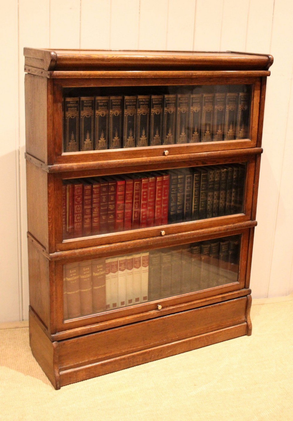Solid Oak Globe Wernicke Glazed Bookcase View X