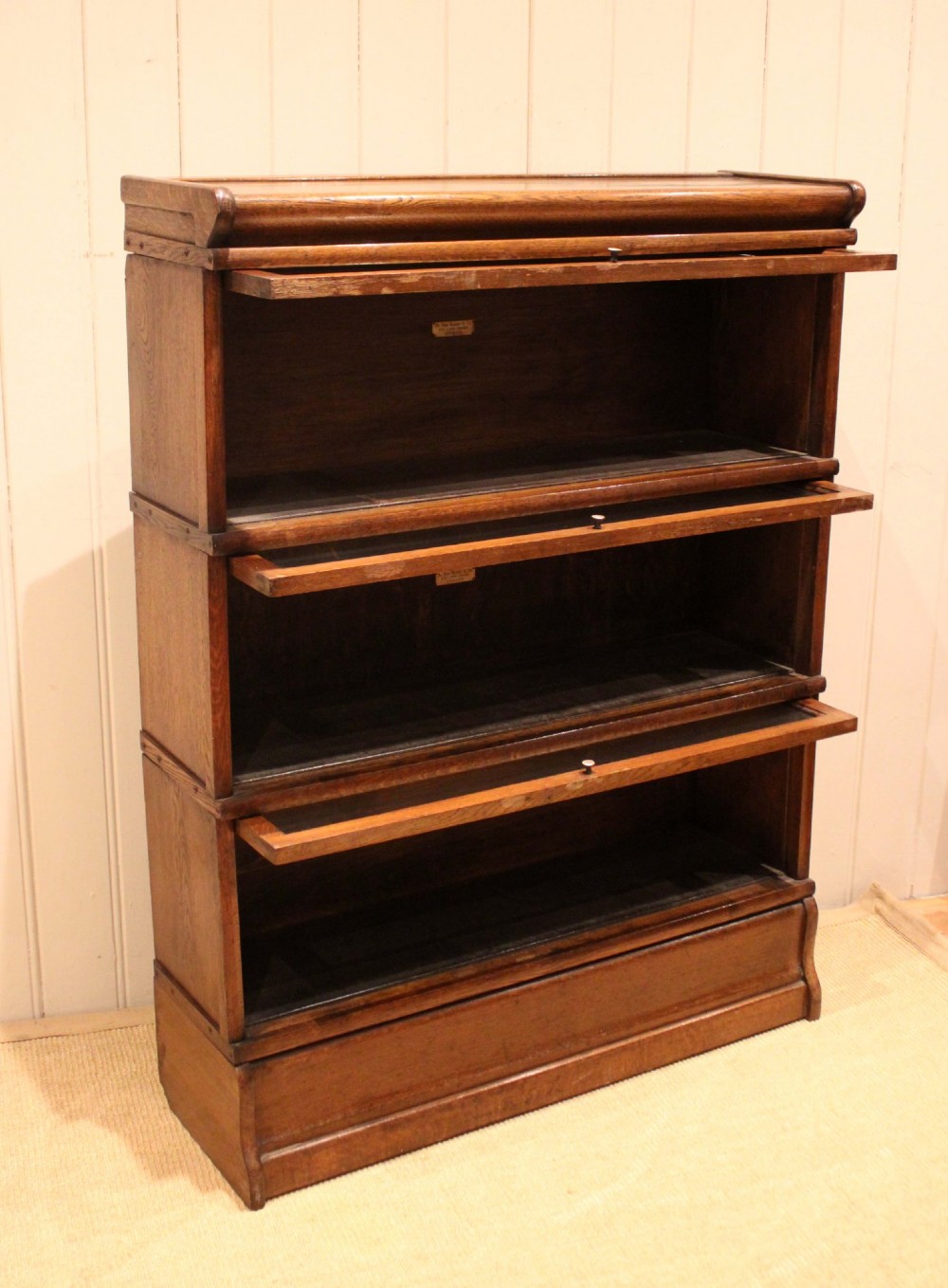 Solid Oak Globe Wernicke Glazed Bookcase View XI