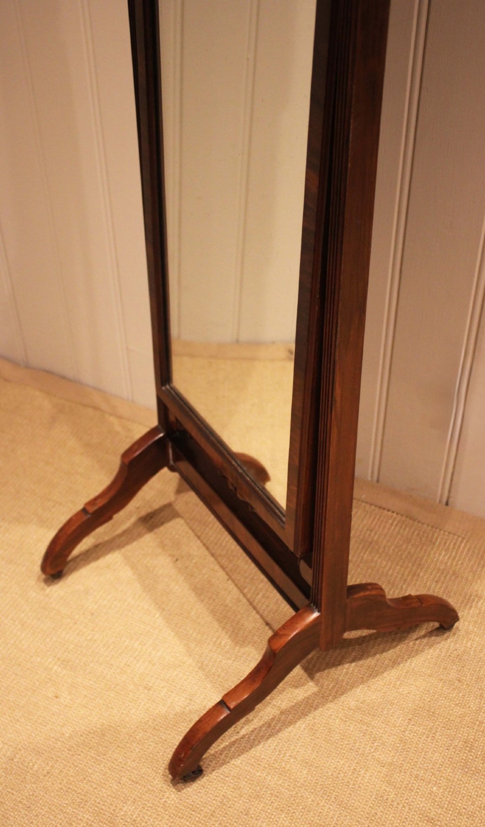 Walnut Cheval Mirror View VIII