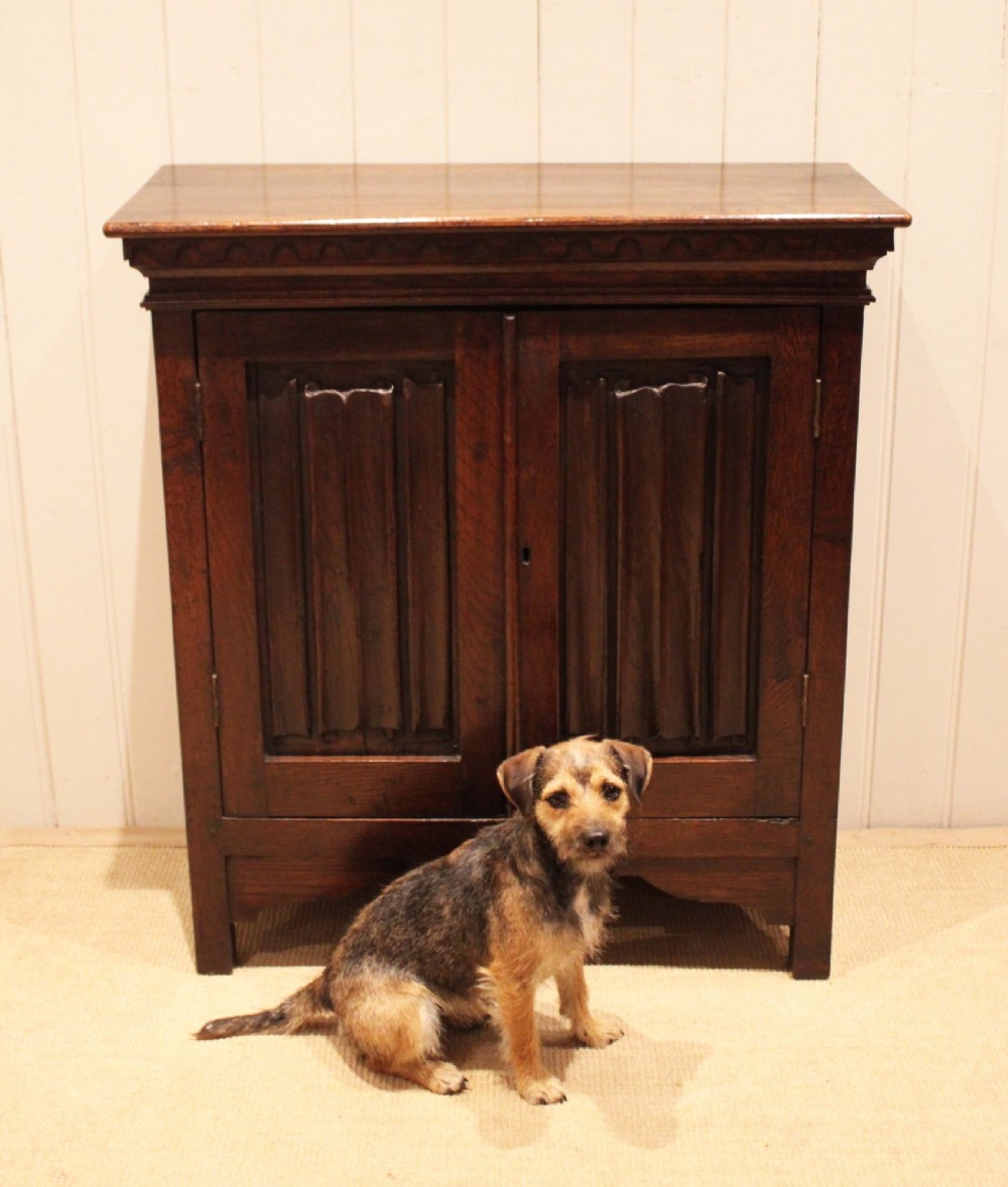 Mid 19th Century Solid Oak Side Cabinet View VII