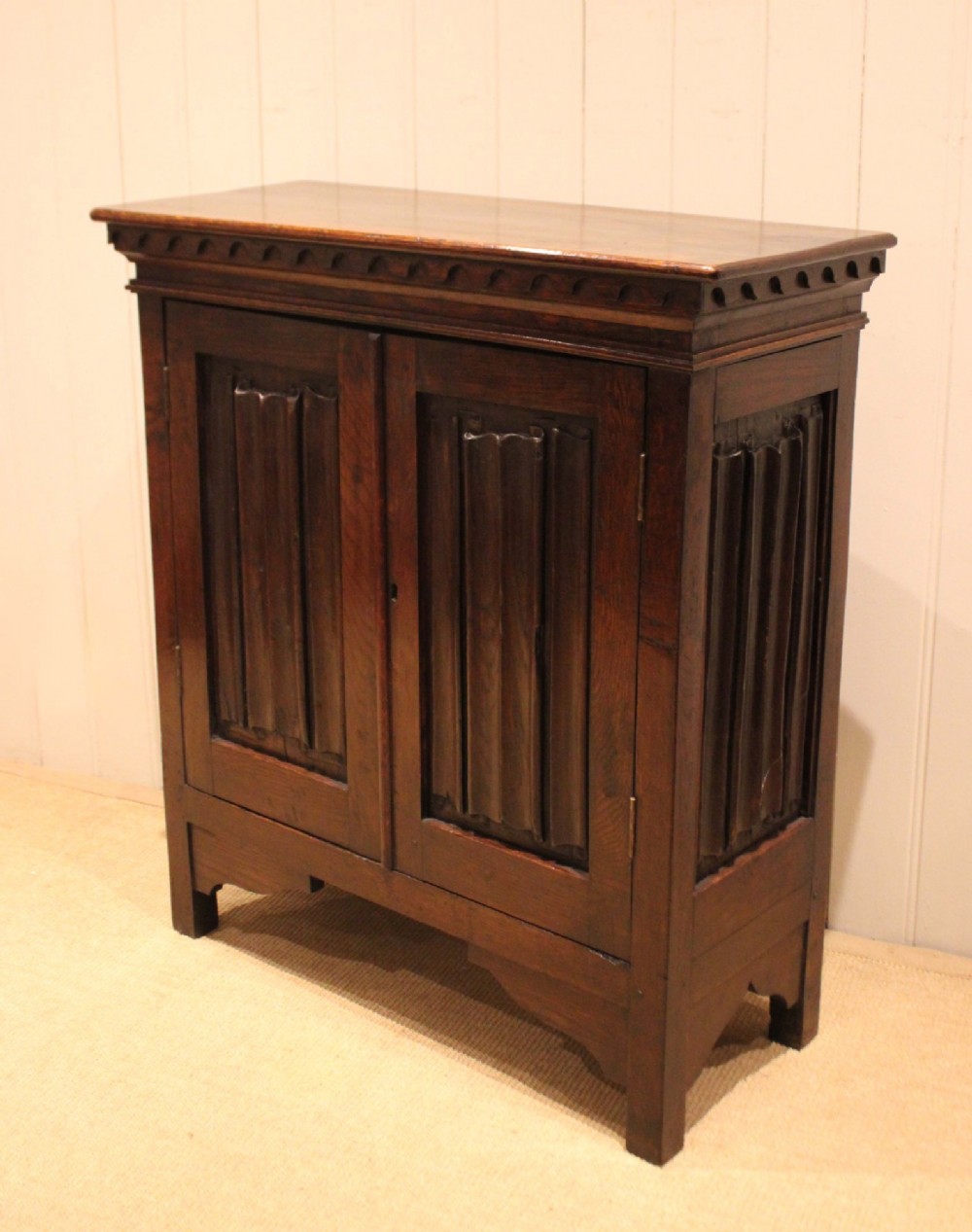 Mid 19th Century Solid Oak Side Cabinet View VIII