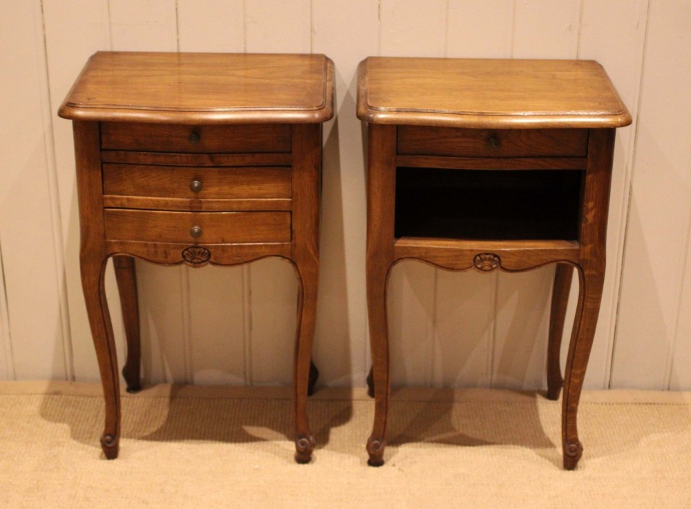 Pair Of French Oak Bedside cabinets