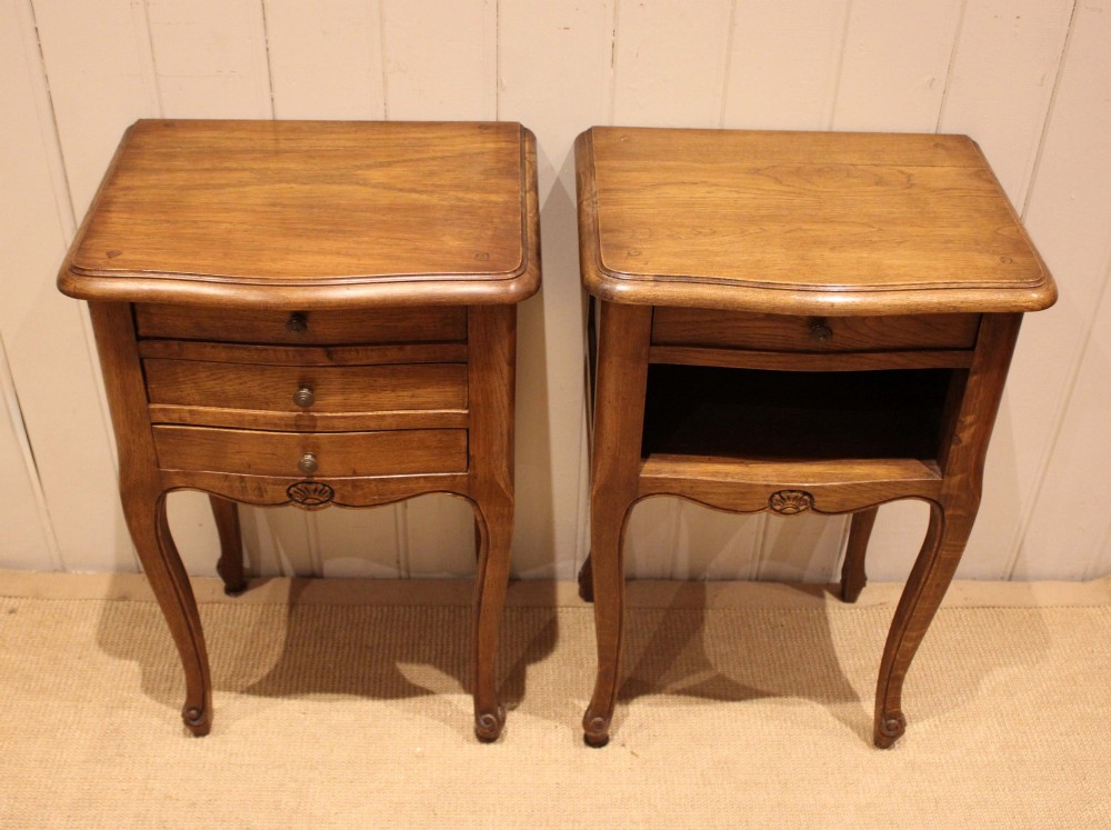Pair Of French Oak Bedside cabinets View III