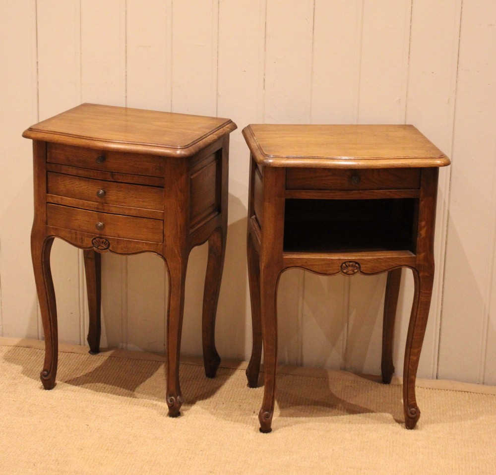 Pair Of French Oak Bedside cabinets View IV