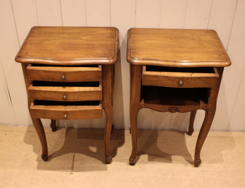 Pair Of French Oak Bedside cabinets View V
