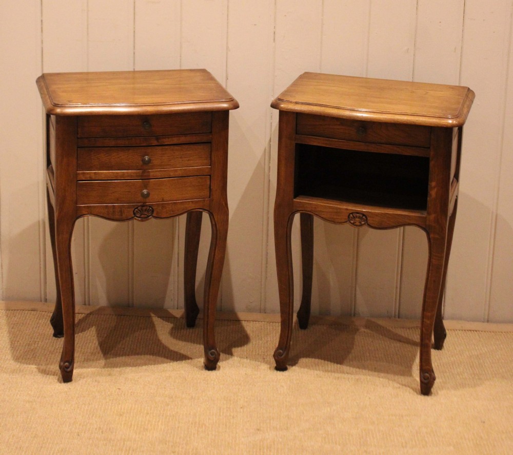 Pair Of French Oak Bedside cabinets View VI