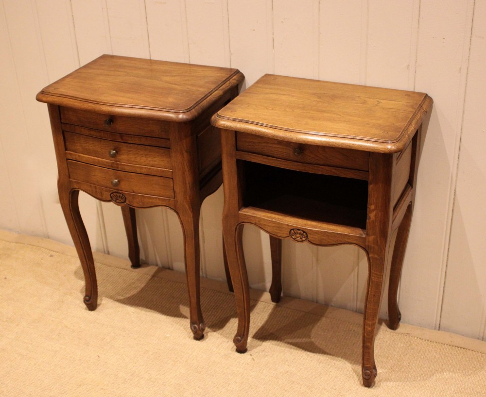 Pair Of French Oak Bedside cabinets View IX