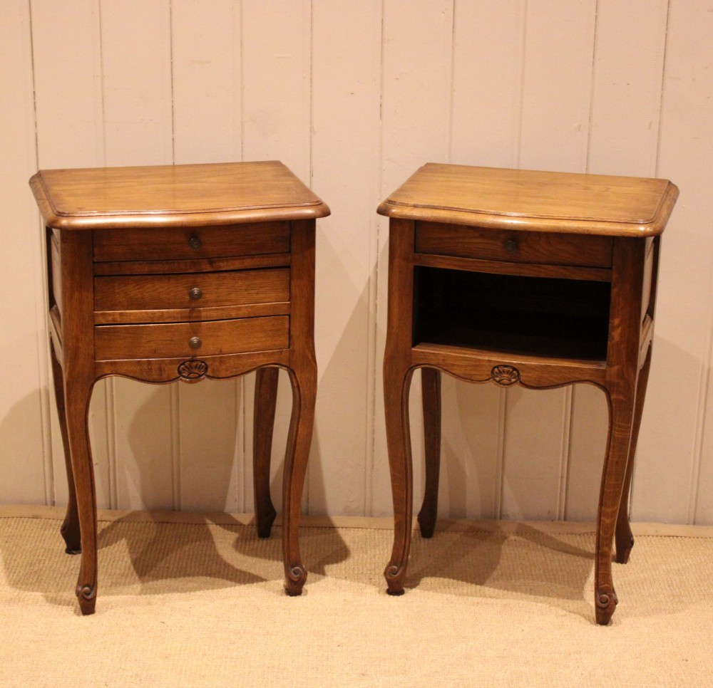 Pair Of French Oak Bedside cabinets View X