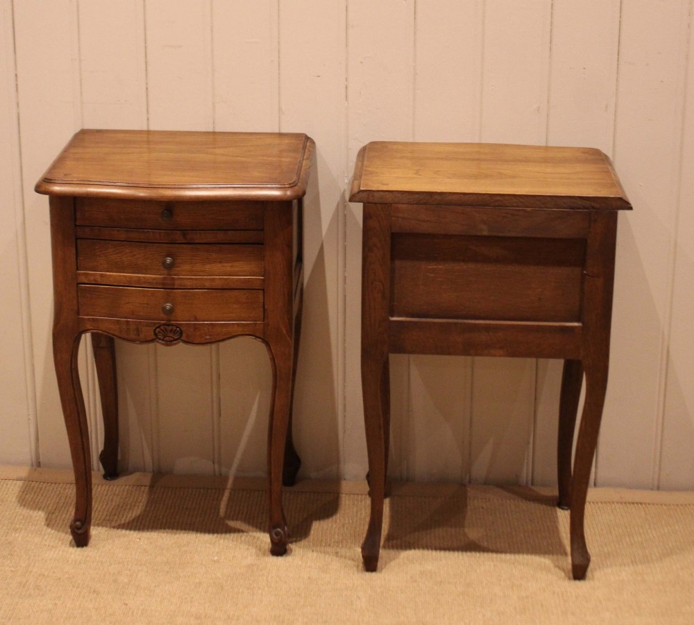 Pair Of French Oak Bedside cabinets View XII