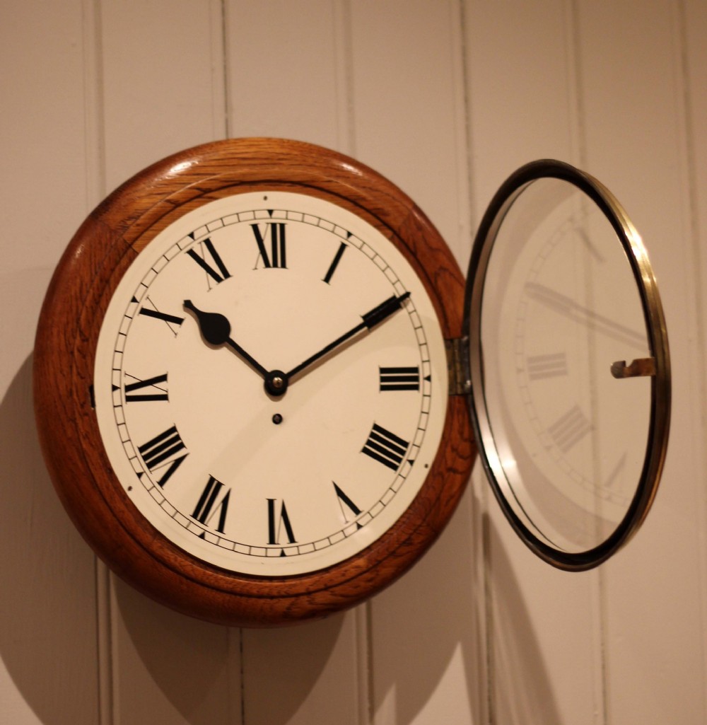 Early 20th century Oak Dial Clock View III