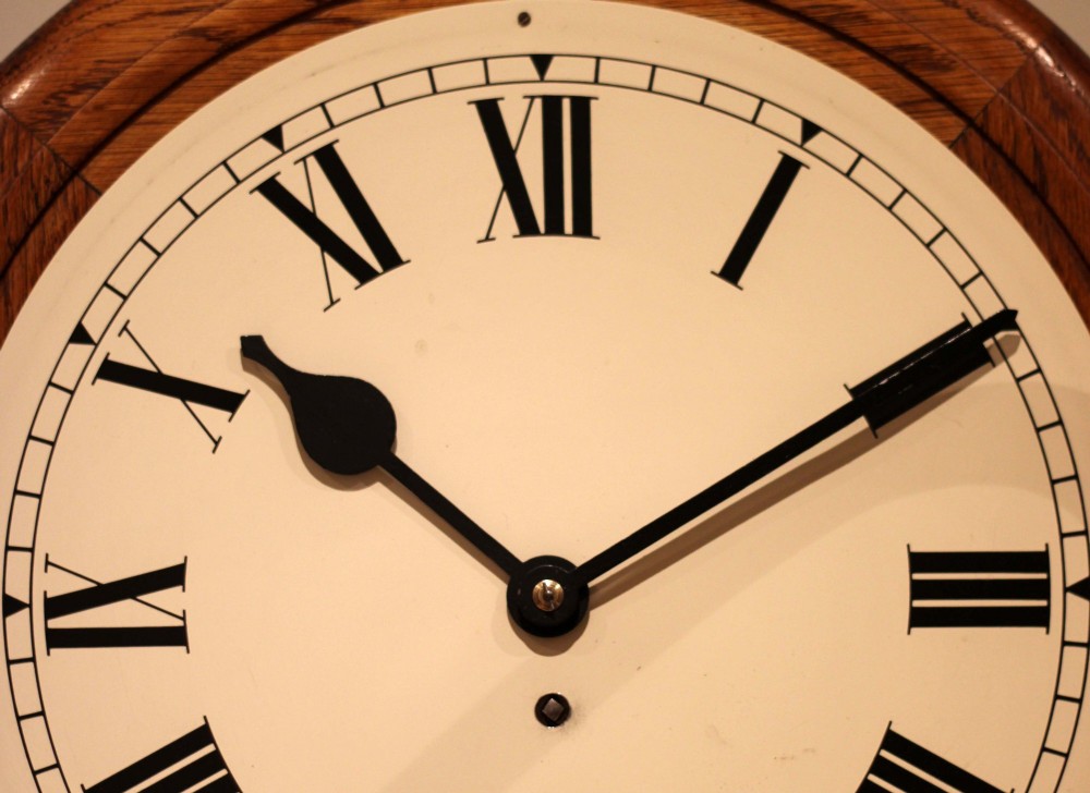 Early 20th century Oak Dial Clock View VI
