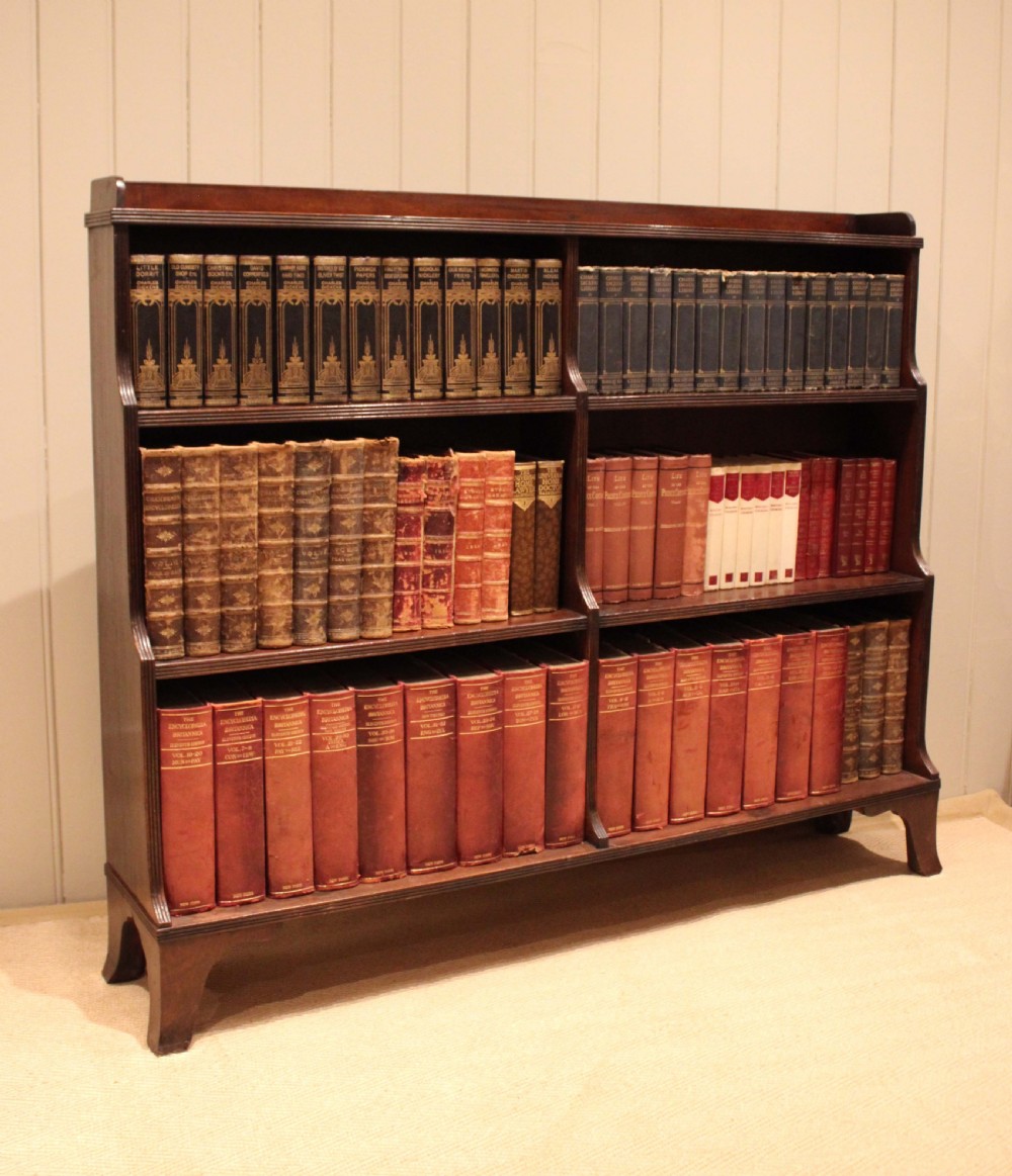 Mahogany Regency Style Open Bookcase