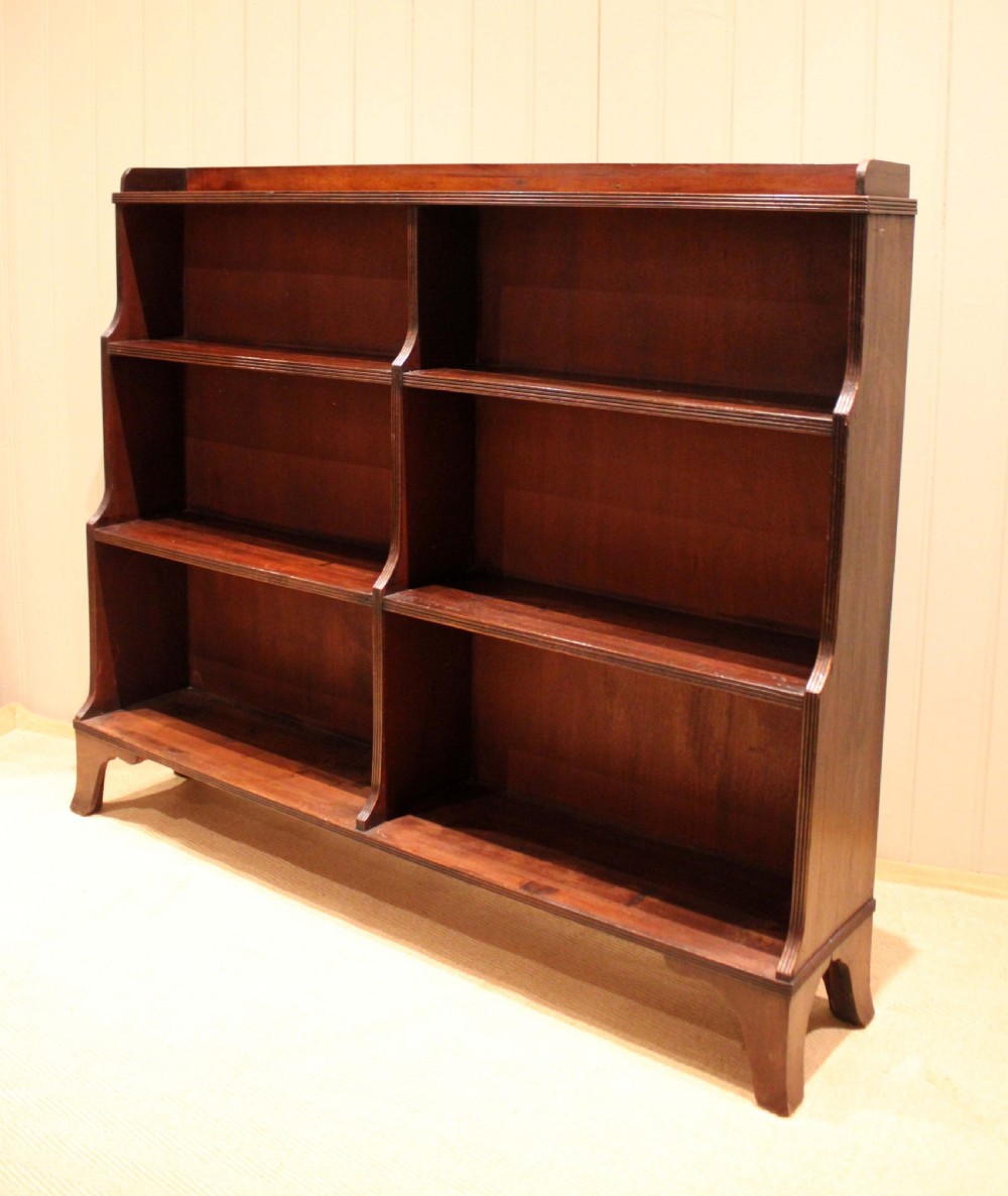 Mahogany Regency Style Open Bookcase View II